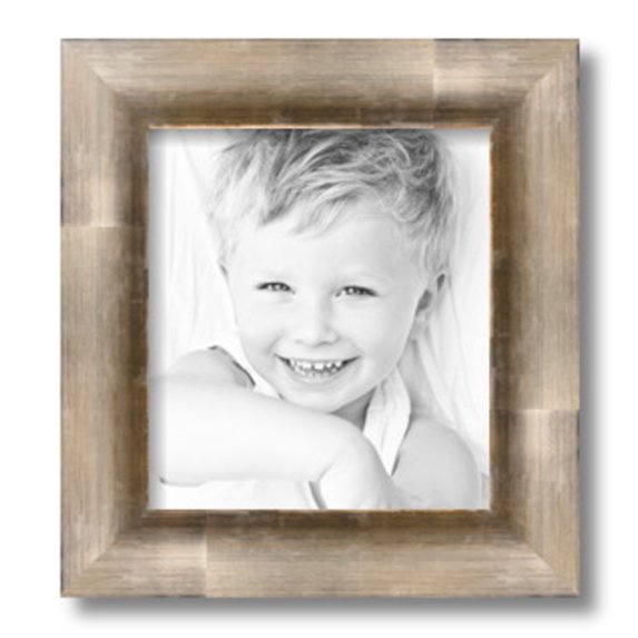 ArtToFrames 9x10" Antique Silver Picture Frame, Silver Wood Poster Frame, with Regular Glass and 2 (FBPL-4944)
