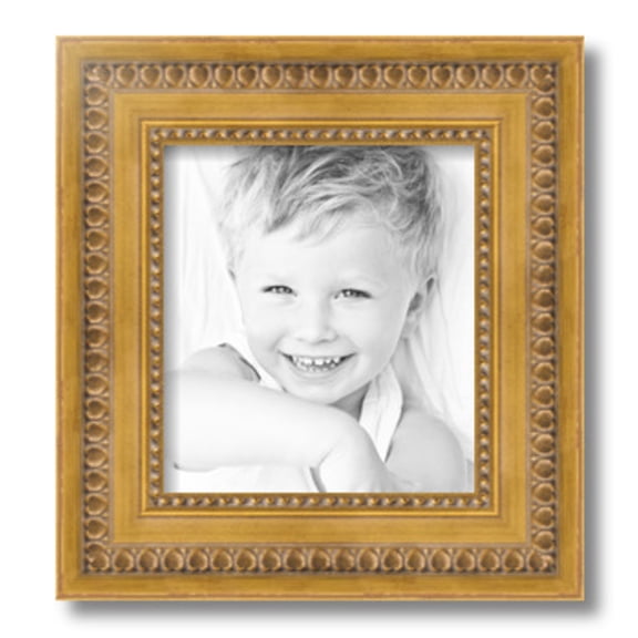 ArtToFrames 9x10 inch Gold Picture Frame, Gold 9" x 10" Wood Poster Frame (WOM-4166) 1234