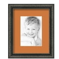 thumbnail image 1 of ArtToFrames 9x11" Matted Picture Frame with 5x7" Single Mat Photo Opening Framed in 1.25" Antique Black and 2" Octoberfest Mat (FWM-5106-9x11), 1 of 7