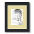 thumbnail image 1 of ArtToFrames 9x11 Matted Picture Frame with 5x7 Single Mat Photo Opening Framed in 1.25 Satin Black and 2 Buttercup Mat (FWM-3926-9x11), 1 of 8