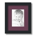 thumbnail image 1 of ArtToFrames 9x11" Matted Picture Frame with 5x7" Single Mat Photo Opening Framed in 1.25" Satin Black and 2" Ruby Mat (FWM-3926-9x11), 1 of 8