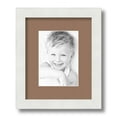 thumbnail image 1 of ArtToFrames 9x11 Matted Picture Frame with 5x7 Single Mat Photo Opening Framed in 1.25 Satin White Frame and 2 Sandpiper Mat (FWM-3966-9x11), 1 of 8