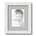 thumbnail image 1 of ArtToFrames 9x11" Matted Picture Frame with 5x7" Single Mat Photo Opening Framed in 1.25" Satin White Frame and 2" TV Grey Mat (FWM-3966-9x11), 1 of 8