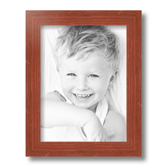 ArtToFrames 9x12 Inch Real Reclaimed Red Barnwood Picture Frame, This Red Wood Poster Frame is Great for Your Art or Photos, Comes with Regular Glass (4814)