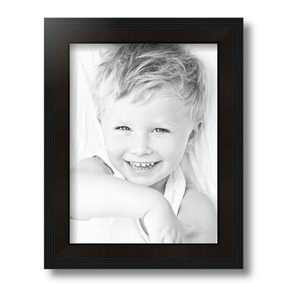 ArtToFrames 9x12 Inch Windsor Walnut Picture Frame, This Brown MDF Poster Frame is Great for Your Art or Photos, Comes with Regular Glass (4689)