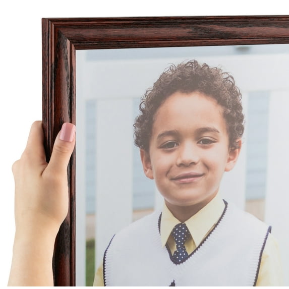ArtToFrames 9x13 CM / 3.54x5.12 INCH Red Picture Frame, This 1.25 Inch Wood Poster Frame is Cherry (CMWOM-4084)