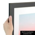 thumbnail image 1 of ArtToFrames 9x13 inch Raw Edge Black Picture Frame, Black MDF Poster Frame (4460), 1 of 8