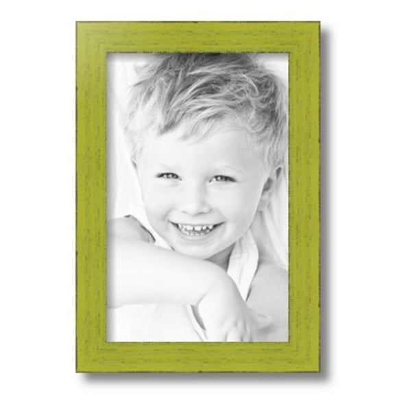 ArtToFrames 9x14" Modern Green Picture Frame, Green Wood Poster Frame, with Regular Glass and 2 (FBPL-4589)