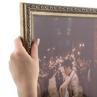 ArtToFrames 9x18 inch Antique Silver Picture Frame, Silver Wood Poster Frame (4562)