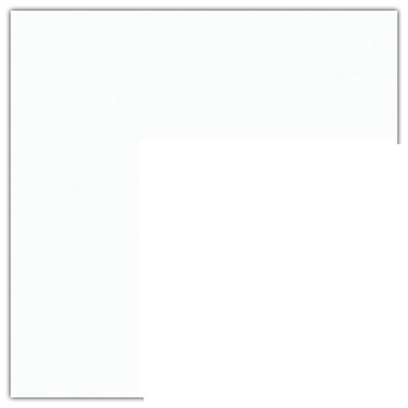 ArtToFrames 9x22" Super White Custom Mat for Picture Frame with Opening for 5x18" Photos. Mat Only, Frame Not Included (MAT-20)