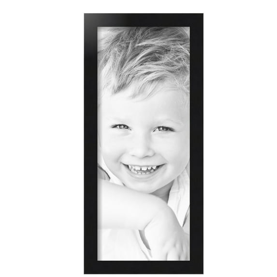 ArtToFrames 9x22 inch Black Steel Picture Frame, Black MDF Poster Frame (4639)