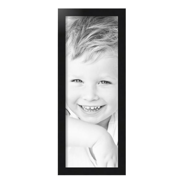 ArtToFrames 9x25 inch Black Steel Picture Frame, Black MDF Poster Frame (4639)