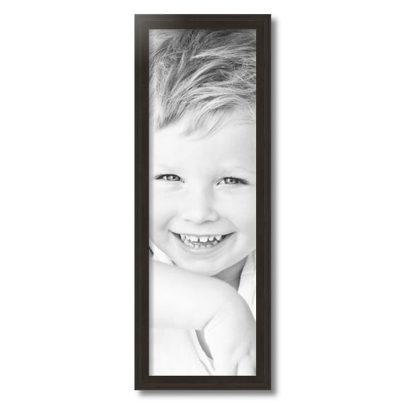 ArtToFrames 9x28" Brown Picture Frame, Brown Wood Poster Frame, with Regular Acrylic and 2 (FBPL-4886)