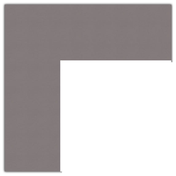 ArtToFrames 9x29" Pewter Custom Mat for Picture Frame with Opening for 5x25" Photos. Mat Only, Frame Not Included (MAT-189)