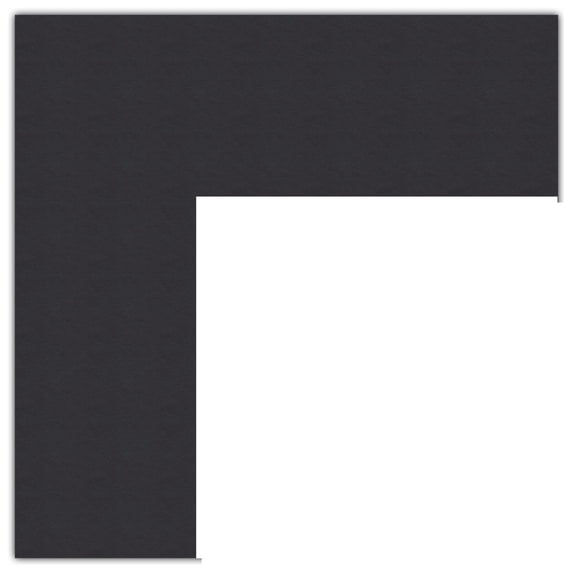 ArtToFrames 9x32" Black Custom Mat for Picture Frame with Opening for 5x28" Photos. Mat Only, Frame Not Included (MAT-21)