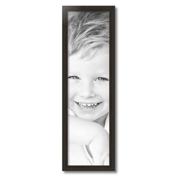 ArtToFrames 9x32" Brown Picture Frame, Brown Wood Poster Frame, with Regular Acrylic and 2 (FBPL-4886)