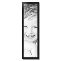 ArtToFrames 9x34" Black Picture Frame, Black Wood Poster Frame, with Regular Acrylic and 2 (FBPL-5141)