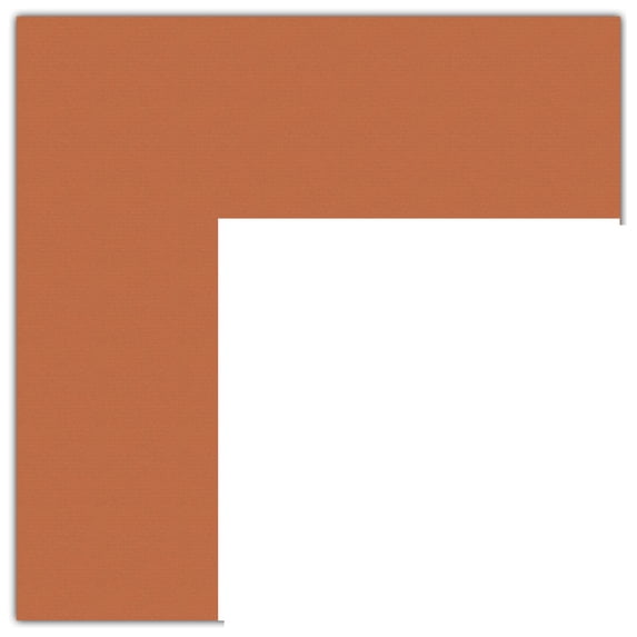 ArtToFrames 9x36" Red Orange Custom Mat for Picture Frame with Opening for 5x32" Photos. Mat Only, Frame Not Included (MAT-106)