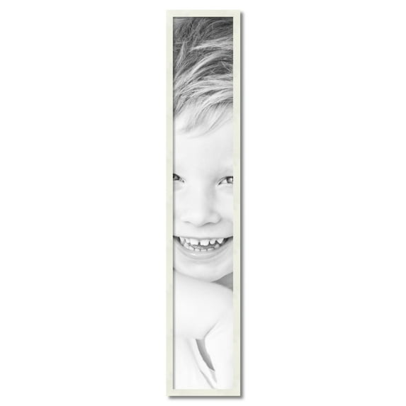 ArtToFrames 9x53 inch White Picture Frame, White 9" x 53" Wood Poster Frame (WOM-5140) 1234