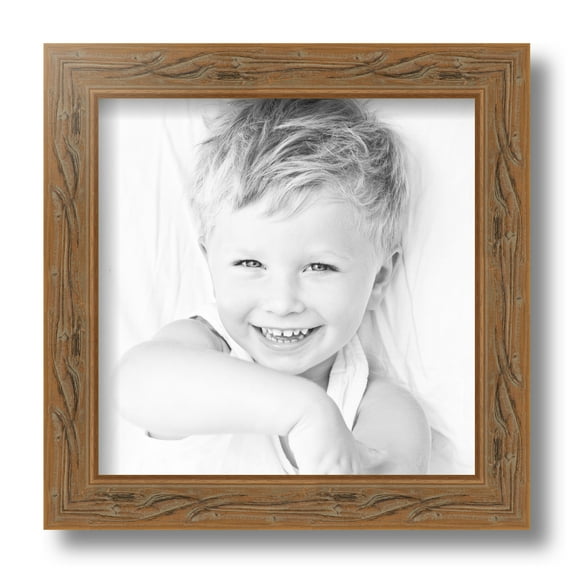 ArtToFrames 9x9 Inch Black Picture Frame, This Black Wood Poster Frame is Great for Your Art or Photos, Comes with Regular Glass (4628)