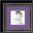 thumbnail image 1 of ArtToFrames 9x9" Matted Picture Frame with 5x5" Single Mat Photo Opening Framed in 1.25" Antique Black and 2" Grape Mat (FWM-5106-9x9), 1 of 7