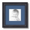 thumbnail image 1 of ArtToFrames 9x9" Matted Picture Frame with 5x5" Single Mat Photo Opening Framed in 1.25" Black Stain on Solid Red Oak and 2" Royal Mat (FWM-4083-9x9), 1 of 8