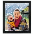 thumbnail image 1 of ArtToFrames 9x9" Noir Black - Full Wrap Picture Frame, Black MDF Poster Frame, with Regular Glass and Foam Backing 3/16 inch (FBPL-4852), 1 of 8
