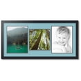 thumbnail image 1 of ArtToFrames Collage Photo Picture Frame with 1 - 10x10 and 2 - 10x13 Openings, Framed in Black with French Blue and Black Mats (CDM-3926-71), 1 of 1