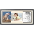 thumbnail image 1 of ArtToFrames Collage Photo Picture Frame with 1 - 10x13.75 and 2 - 11x14" Openings, Framed in Black with Ivory and Black Mats (CDM-3926-1073), 1 of 8