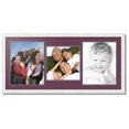 thumbnail image 1 of ArtToFrames Collage Photo Picture Frame with 1 - 11x11 and 2 - 11x14 Openings, Framed in White with Ruby and Black Mats (CDM-3966-71), 1 of 1