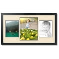 thumbnail image 1 of ArtToFrames Collage Photo Picture Frame with 1 - 11x14 and 2 - 8x10 Openings, Framed in Black with Alabaster and Black Mats (CDM-3926-75), 1 of 1