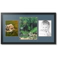 thumbnail image 1 of ArtToFrames Collage Photo Picture Frame with 1 - 11x14 and 2 - 8x10 Openings, Framed in Black with Dutch Blue and Black Mats (CDM-3926-75), 1 of 1