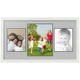 thumbnail image 1 of ArtToFrames Collage Photo Picture Frame with 1 - 11x14 and 2 - 8x10 Openings, Framed in White with TV Grey and Black Mats (CDM-3966-75), 1 of 8