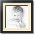thumbnail image 1 of ArtToFrames Collage Photo Picture Frame with 1 - 12x12 Openings, Framed in Black with Alabaster and Black Mats (CDM-3926-301), 1 of 8