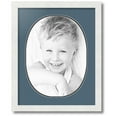 thumbnail image 1 of ArtToFrames Collage Photo Picture Frame with 1 - 12x16 Openings, Framed in White with Dutch Blue and Black Mats (CDM-3966-272), 1 of 1