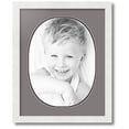 thumbnail image 1 of ArtToFrames Collage Photo Picture Frame with 1 - 12x16 Openings, Framed in White with Pewter and Black Mats (CDM-3966-272), 1 of 1