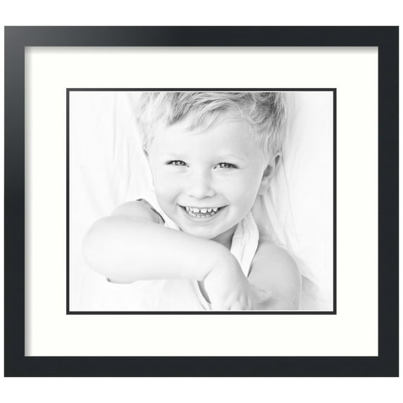 ArtToFrames Collage Photo Picture Frame with 1 - 13.13x15.75" Openings, Framed in Black with Light Cream and Black Mats (CDM-3926-6750)