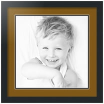 ArtToFrames Collage Photo Picture Frame with 1 - 14x14" Openings, Framed in Black with Coronado and Black Mats (CDM-3926-669)