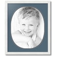 thumbnail image 1 of ArtToFrames Collage Photo Picture Frame with 1 - 16x20 Openings, Framed in White with Dutch Blue and Black Mats (CDM-3966-272), 1 of 1