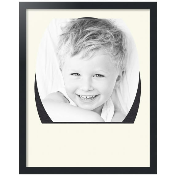 ArtToFrames Collage Photo Picture Frame with 1 - 18x24 Openings, Framed in Black with Off White and Black Mats (CDM-3926-272)