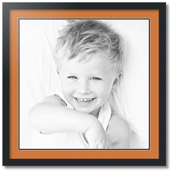 ArtToFrames Collage Photo Picture Frame with 1 - 22x22 Openings, Framed in Black with Octoberfest and Black Mats (CDM-3926-301)
