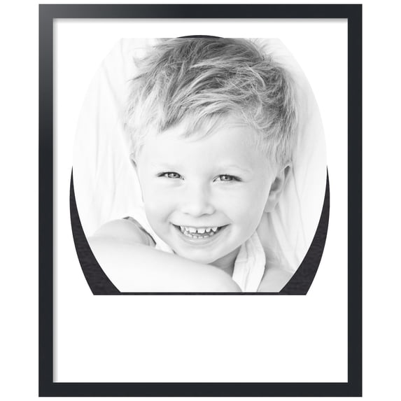 ArtToFrames Collage Photo Picture Frame with 1 - 22x28" Openings, Framed in Black with Crisp and Black Mats (CDM-3926-1496)