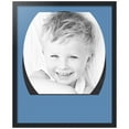 thumbnail image 1 of ArtToFrames Collage Photo Picture Frame with 1 - 22x28" Openings, Framed in Black with Liberty Blue and Black Mats (CDM-3926-1496), 1 of 8