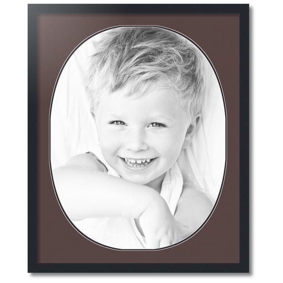 ArtToFrames Collage Photo Picture Frame with 1 - 22x28 Openings, Framed in Black with Peat and Black Mats (CDM-3926-272)
