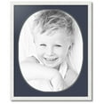 thumbnail image 1 of ArtToFrames Collage Photo Picture Frame with 1 - 22x28 Openings, Framed in White with Blue Jay and Black Mats (CDM-3966-272), 1 of 1