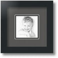 thumbnail image 1 of ArtToFrames Collage Photo Picture Frame with 1 - 4x4 Openings, Framed in Black with Charcoal and Black Mats (CDM-3926-301), 1 of 8