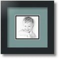 thumbnail image 1 of ArtToFrames Collage Photo Picture Frame with 1 - 4x4 Openings, Framed in Black with Nile Green and Black Mats (CDM-3926-301), 1 of 8