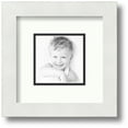 thumbnail image 1 of ArtToFrames Collage Photo Picture Frame with 1 - 4x4 Openings, Framed in White with Porcelain and Black Mats (CDM-3966-301), 1 of 1