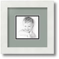 thumbnail image 1 of ArtToFrames Collage Photo Picture Frame with 1 - 4x4 Openings, Framed in White with Silverpine and Black Mats (CDM-3966-301), 1 of 1