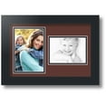 thumbnail image 1 of ArtToFrames Collage Photo Picture Frame with 1 - 4x6, 3.5x5" Openings, Framed in Black with Maroon and Black Mats (CDM-3926-110), 1 of 8